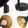 A collage of four close-up images of a black and gold lamp. Náhľad obrázku produktu