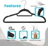 Intirilife Space Saving Clothes Hangers 20x SEAM BLACK Náhled obrázku produktu 3