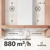 Klarstein ZenFusion T Dunstabzugshaube - 90 cm Wandmontage, Produktbild-Vorschau 3