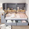 Flieks Jugendbett 90x200cm mit Schreibtisch, Einzelbett mit Produktbild-Vorschau 3