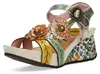 Laura Vita Laura Vita Keilsandalette Beige Produktbild-Vorschau 3