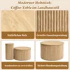 MODFU salontafel, 2-delig, met 3D streepmotief, set Productafbeelding-voorbeeld 3