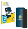 Product packaging and a screen protector on a phone. Produktbild-Vorschau