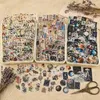 580-teiliges Set Vintage Scrapbook Aufkleber, 3 Themen Produktbild-Vorschau 1