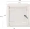 KOTARBAU® Sportello Ispezione 20x20cm Bianco Porta Anteprima dell’immagine prodotto 2