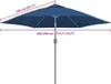 vidaXL Housse de rechange pour parasol bleu azur 300 cm Voir les images du produit 7