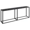 vidaXL Tavolino da salotto nero 200x35x75,5 cm in vetro Anteprima dell’immagine prodotto 1