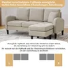 L-förmiges Ecksofa mit Chaiselo, 3-Sitzer-Sofa aus Produktbild-Vorschau 5