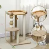 PawHut Kratzbaum 86 cm Katzenbaum mit Spielball für Katzen Produktbild-Vorschau 3