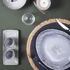 6 Assiette Plate 27.5 Cm Galet Gris - Au Grès Du Temps - Voir les images du produit 4