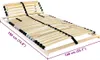 vidaXL Bett-Lattenrost Braun 140 x 190 cm Massivholz Buche Produktbild-Vorschau 5