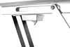 A close-up view of a white TV ceiling mount bracket with black straps hanging down. Anteprima dell’immagine prodotto