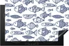 KitchenYeah© Herdabdeckplatte Fisch - Skandinavien - Muster Produktbild-Vorschau 1