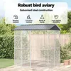 vidaXL Vogelkäfig Anthrazit 215 x 208 x 247 cm Verzinkter Produktbild-Vorschau 5