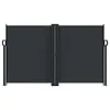 vidaXL Store latéral extensible noir 140x600 cm Voir les images du produit 3