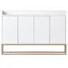 CDGlobal Kommode Sideboard mit 4 Türen und verstellbaren Produktbild-Vorschau 11