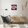 Wanduhr - Quadrat - Glasuhr - Hibiskus Blume Rosa - 30x30cm Produktbild-Vorschau 6