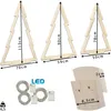 Weeco set van 3 decoratieve houten kerstbomen met Productafbeelding-voorbeeld 8