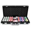 TWOLIIN Pokerová sada 500 žetonů - Pokerová sada laserová Náhled obrázku produktu 1