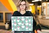 MuchoWow® Laptop Aufkleber Sticker Cover Schneemann - Produktbild-Vorschau 5
