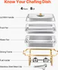 SucceBuy Chafing Dish Set aus Edelstahl 7,5L mit 4 Produktbild-Vorschau 5