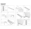 HEXIM Raumteiler Lamellenwand 275x58cm MDF Raumtrenner Produktbild-Vorschau 9