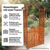 Arco di rose in legno con porta Pergola ad arco traliccio Anteprima dell’immagine prodotto 10
