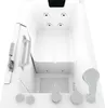 Sitzwanne Whirlpool Badewanne mit Tür S08WP-A-L 68x110cm Produktbild-Vorschau 9
