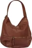 Italienischer Damen Shopper cognac 30x35x14 cm mit Produktbild-Vorschau 3