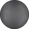 A top-down view of a round, dark gray fire pit base. Produktbild-Vorschau