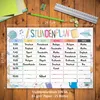 itenga Stundenplan Block 25 Blatt Motiv Doodles DIN A4 Produktbild-Vorschau 3