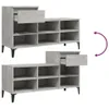 vidaXL Portascarpe grigio cemento 102x36x60 cm materiale a Anteprima dell’immagine prodotto 7