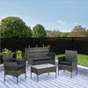 Lounge Set 4tlg. Balkon Möbel Gartengruppe Sitzgarnitur Produktbild-Vorschau 2