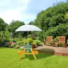 Relaxdays Kindersitzgruppe für draußen, Garten Picknickbank Produktbild-Vorschau 2