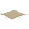 vidaXL Cuscini per sedie da giardino 4 pz. Beige 40x40x3 cm Anteprima dell’immagine prodotto 14