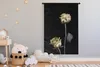 MuchoWow® Wandteppich Wandbehang Blume - Weiß - Schwarz Produktbild-Vorschau 3