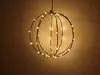 LED Kugel 20cm 50 LEDS Leuchtball extra warmweiß gold  Produktbild-Vorschau 2