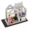 A close-up, slightly angled view of a Boffin II electronic building block set, assembled into a house-like structure with visible electronic components and wires. Podgląd zdjęcia produktu