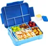 Lunchbox, auslaufsichere Lunchbox, 6 Fächer Brotdose für Produktbild-Vorschau 1