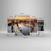 Bild auf Leinwand - Leinwandbild - Brücke Boot Meer - Produktbild-Vorschau 3