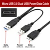 B38 USB 3.0 Y-Kabel A auf Micro USB 3.0 + USB A 50cm für Produktbild-Vorschau 5