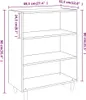 vidaXL Sideboard Räuchereiche 69,5x32,5x90 cm Holzwerkstoff Produktbild-Vorschau 7