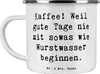 Mr. & Mrs. Panda Emaille Becher Spruch Freude am Kaffee - Produktbild-Vorschau 1
