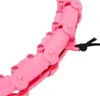 Hula hoop de massage ONE Fitness OHA02 avec poids rose Voir les images du produit 16