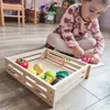 Drevená zelenina na rezanie v krabici - detská kuchynská Náhľad obrázku produktu 17