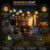 2x  Solar Lichterkette 5m - 20 LED Kristallkugel, warmweiß, Produktbild-Vorschau 2