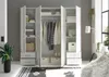 Kleiderschrank Valencia - 206x60x195cm - 4 Türen und 4 Produktbild-Vorschau 8