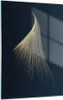 Bilder auf glas - Einteilig - Golden Borsten Abstraktion - Produktbild-Vorschau 1