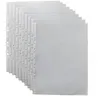 A stack of transparent plastic document protector sleeves. Voir les images du produit