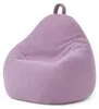 Pouf sacco in velluto a coste BANANAIR 105 x 85 cm viola Anteprima dell’immagine prodotto 1